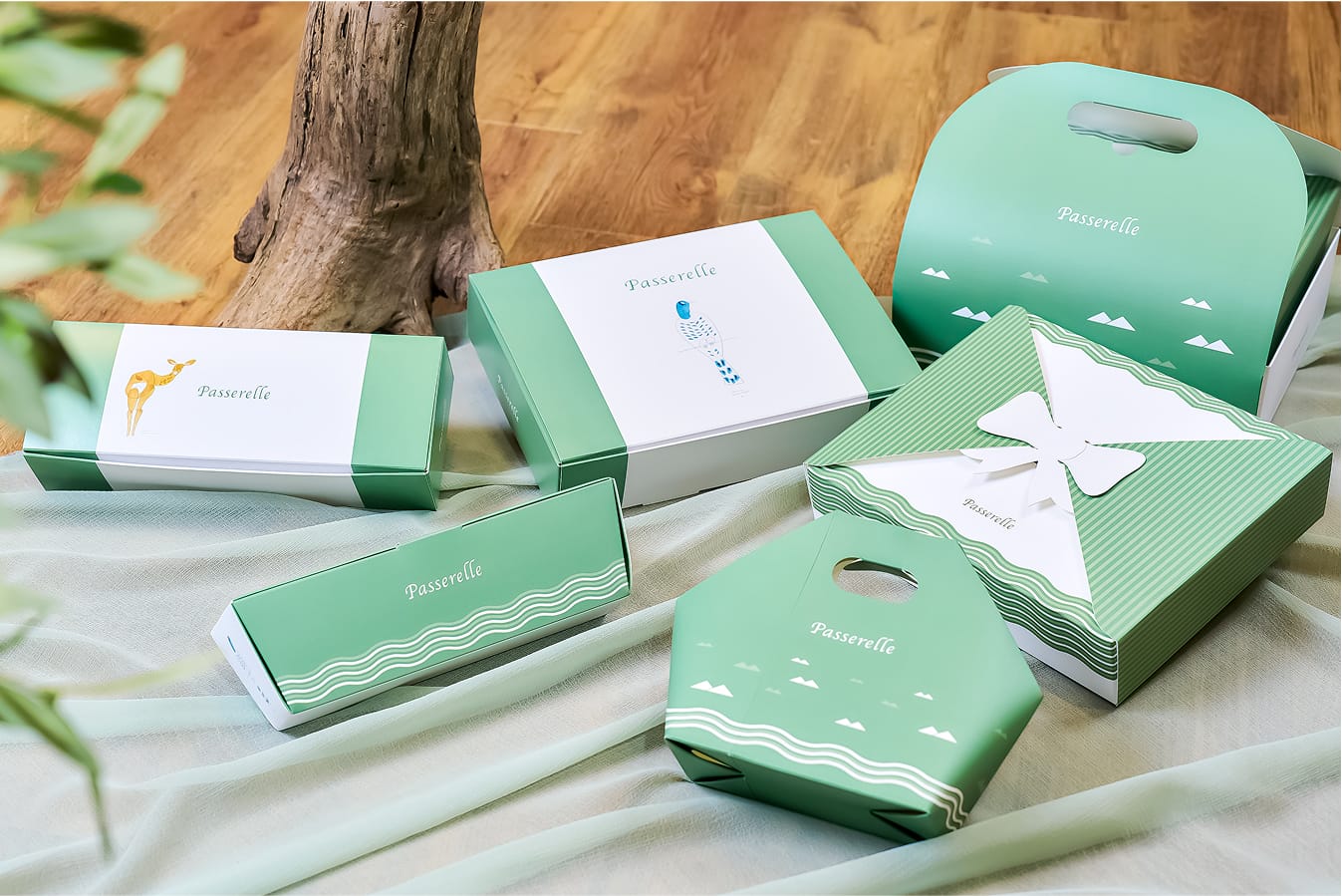 山口一郎さんが描くイラストを用いたパッケージ